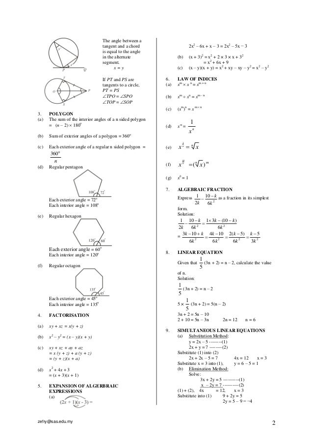 notes formulas and diagrams
